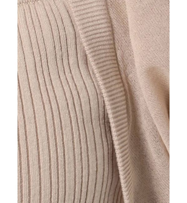 MERCURYDUO「シアースリーブ2WAYニット」|ニット・セーター|