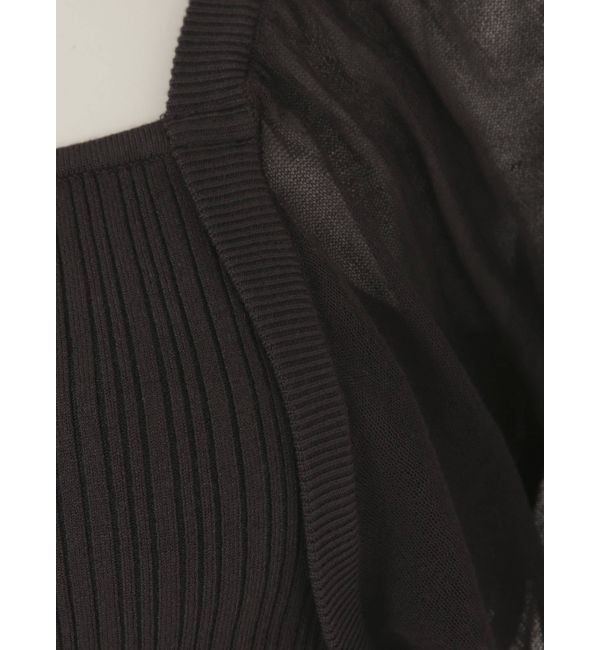 MERCURYDUO「シアースリーブ2WAYニット」|ニット・セーター|