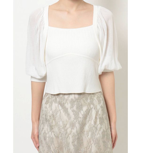 MERCURYDUO「シアースリーブ2WAYニット」|ニット・セーター|