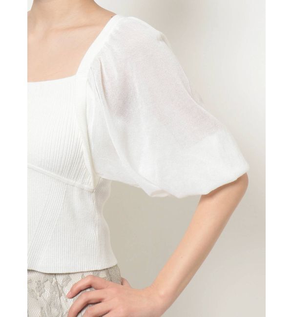 MERCURYDUO「シアースリーブ2WAYニット」|ニット・セーター|