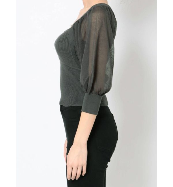 MERCURYDUO「シアースリーブ2WAYニット」|ニット・セーター|