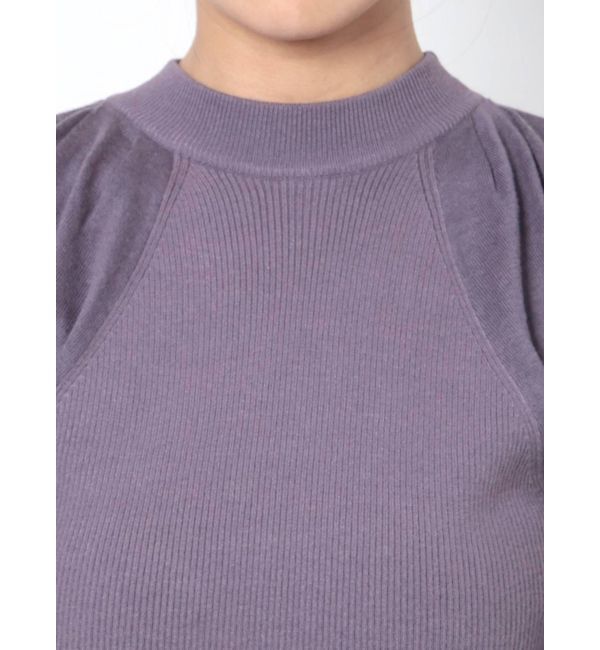 MERCURYDUO「ドレープオープンショルダーバックリボンニット」|ニット・セーター|