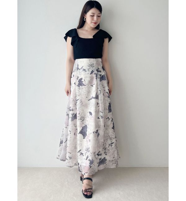 MERCURYDUO「2WAYラッフルコンパクトニット」|ニット・セーター|