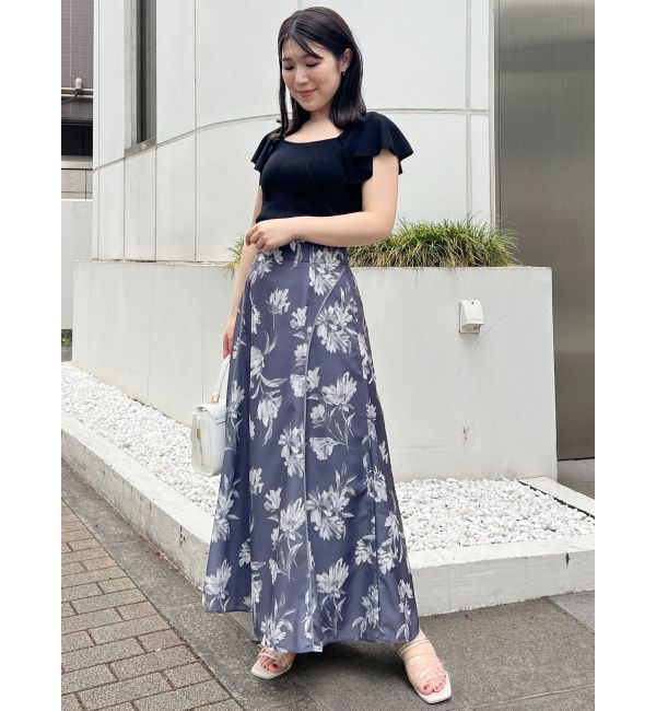 MERCURYDUO「2WAYラッフルコンパクトニット」|ニット・セーター|