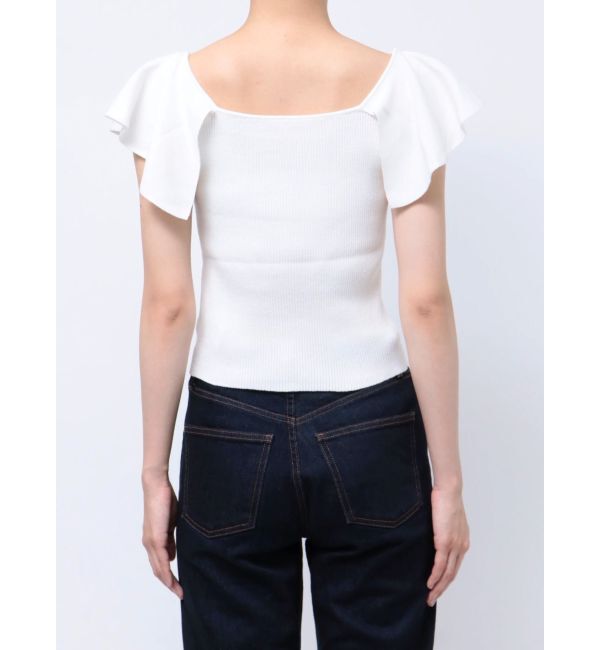 MERCURYDUO「2WAYラッフルコンパクトニット」|ニット・セーター|