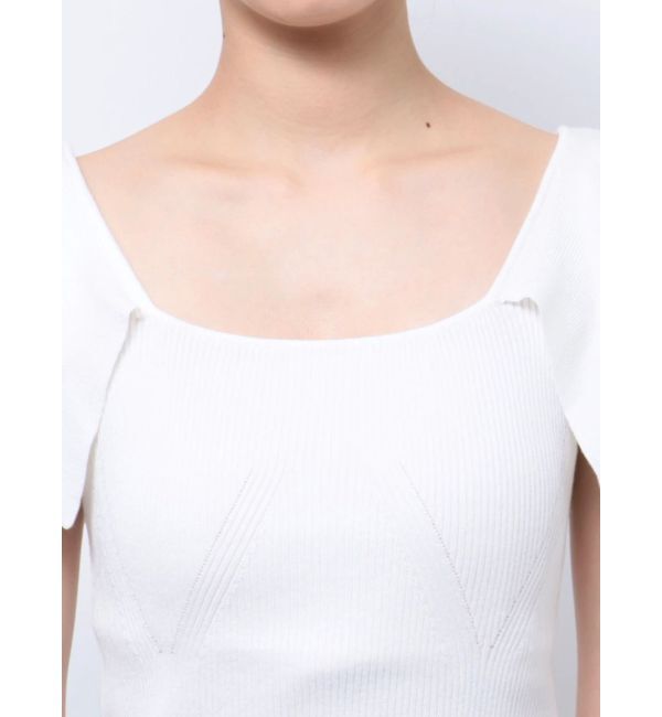 MERCURYDUO「2WAYラッフルコンパクトニット」|ニット・セーター|