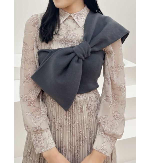 MERCURYDUO「ビッグリボンニットビスチェ」|ニット・セーター|