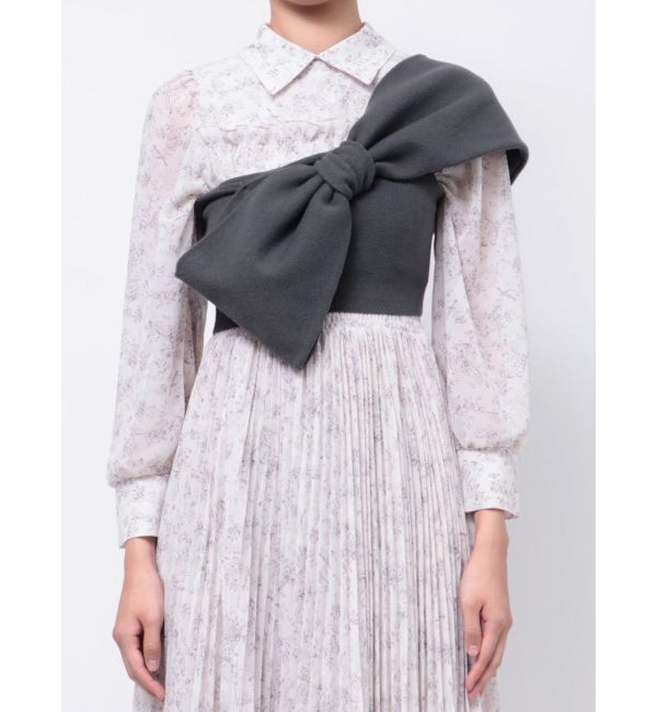 MERCURYDUO「ビッグリボンニットビスチェ」|ニット・セーター|