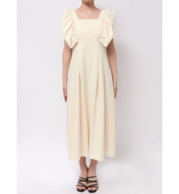 MERCURYDUO「リネンライクバックレースアップワンピース」|ワンピース|
