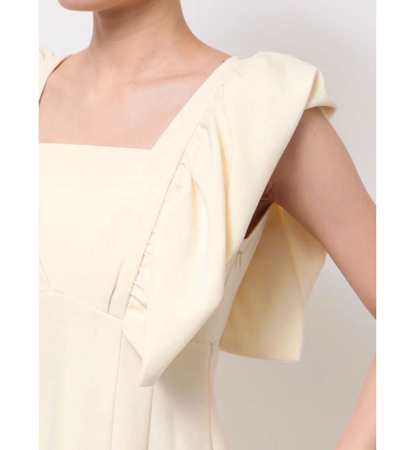 MERCURYDUO「リネンライクバックレースアップワンピース」|ワンピース|