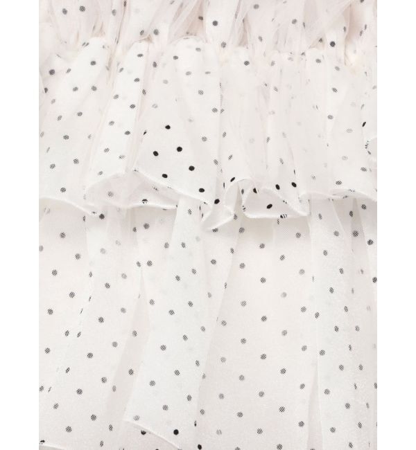 MERCURYDUO「チュールフリルトップス」|シャツ・ブラウス|