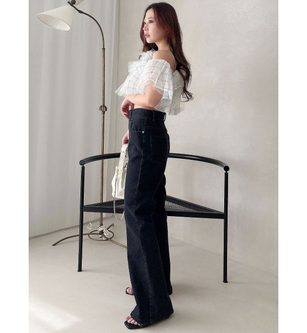 MERCURYDUO「チュールフリルトップス」|シャツ・ブラウス|