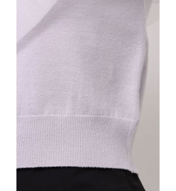 MERCURYDUO「チュールドッキングカーデライクニット」|ニット・セーター|