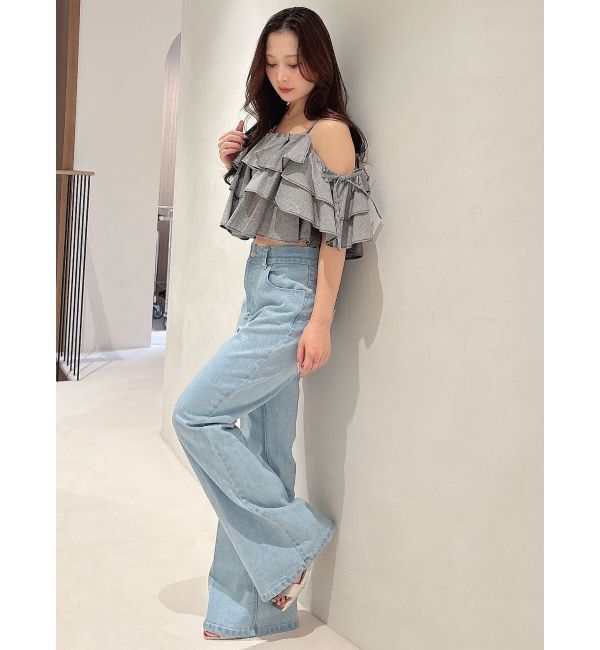 MERCURYDUO「オフショルフリルブラウス」|シャツ・ブラウス|