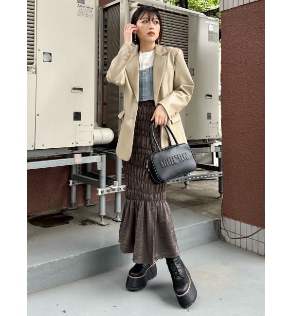 MURUA「フリンジデニムビスチェ」|キャミソール|