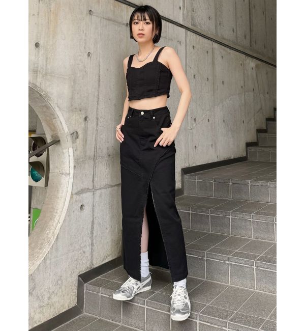 MURUA「フリンジデニムビスチェ」|キャミソール|