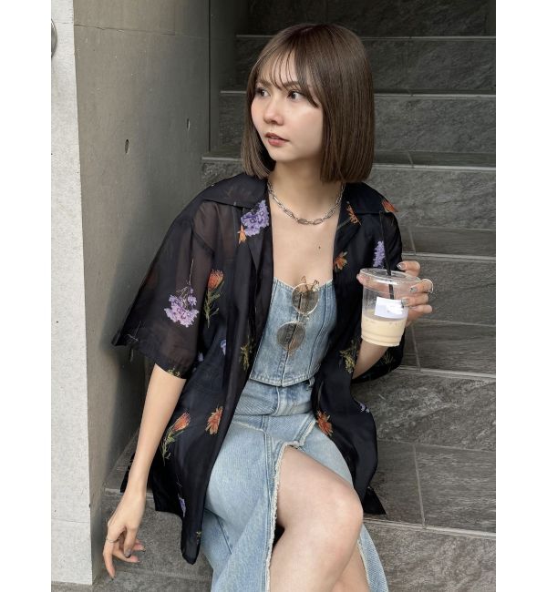 MURUA「フリンジデニムビスチェ」|キャミソール|