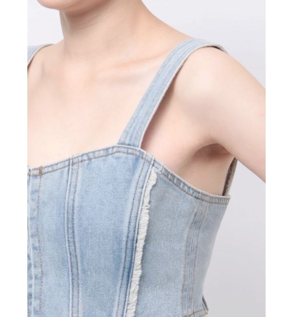 MURUA「フリンジデニムビスチェ」|キャミソール|