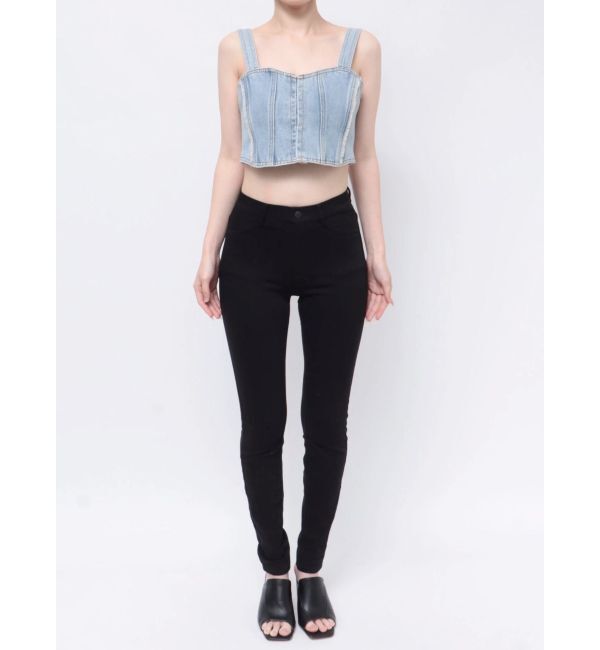 MURUA「フリンジデニムビスチェ」|キャミソール|