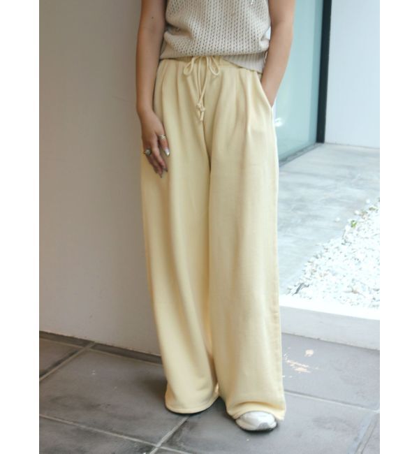 Ungrid「スウェットタックパンツ」|その他|イエロー