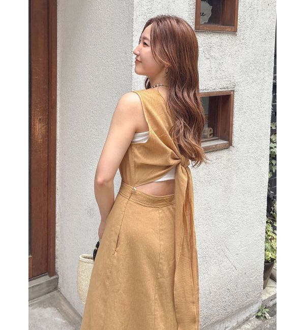 Ungrid「バックデザインノースリワンピース」|ワンピース|