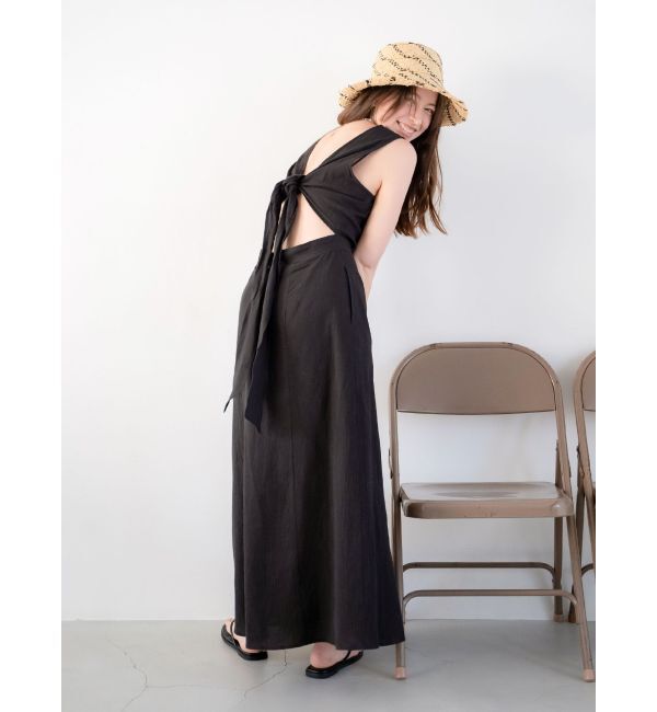 Ungrid「バックデザインノースリワンピース」|ワンピース|