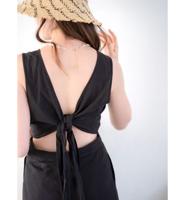 Ungrid「バックデザインノースリワンピース」|ワンピース|