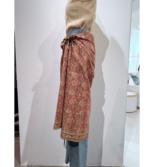 Ungrid「サラサ柄ラップスカート」|スカート|