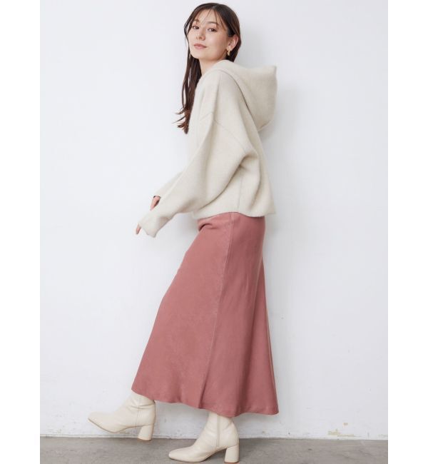 LAGUNAMOON「CHNラクーンショートニットパーカー」|ニット・セーター|