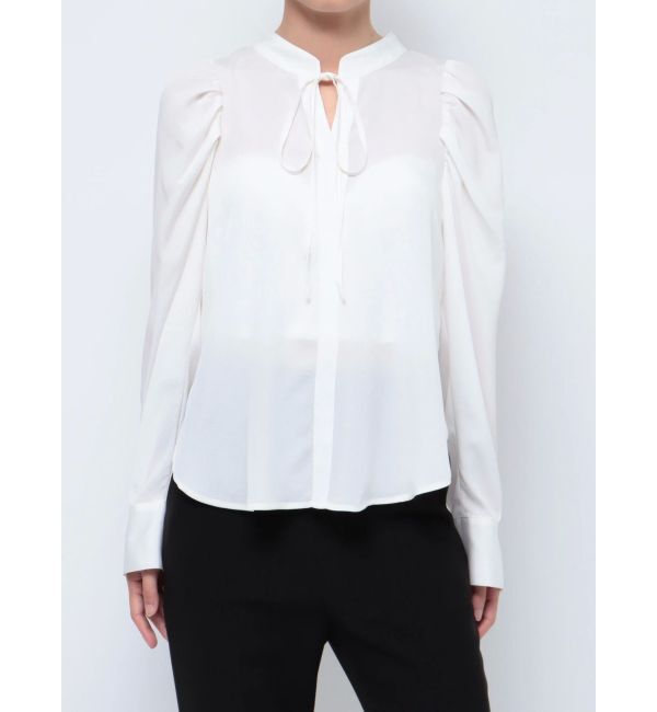 LAGUNAMOON「タックスリーブシフォンブラウス」|シャツ・ブラウス|