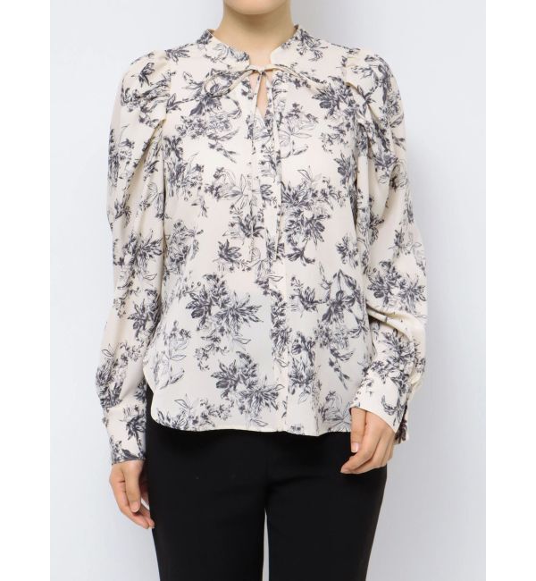 LAGUNAMOON「タックスリーブシフォンブラウス」|シャツ・ブラウス|