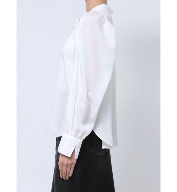 LAGUNAMOON「タックスリーブシフォンブラウス」|シャツ・ブラウス|