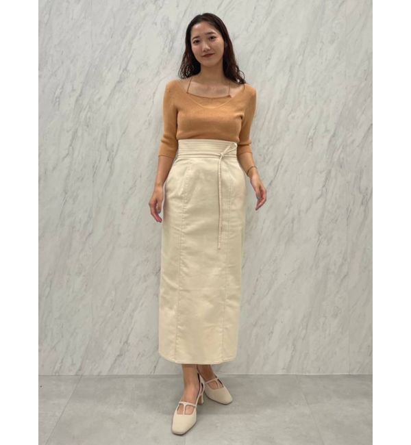 LAGUNAMOON「バッククロスレイヤードニットプルオーバー」|ニット・セーター|