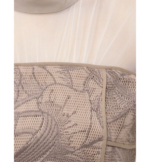 LAGUNAMOON「LADYメッシュエンブロイダリードレス」|ドレス|