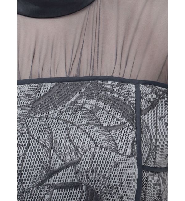 LAGUNAMOON「LADYメッシュエンブロイダリードレス」|ドレス|