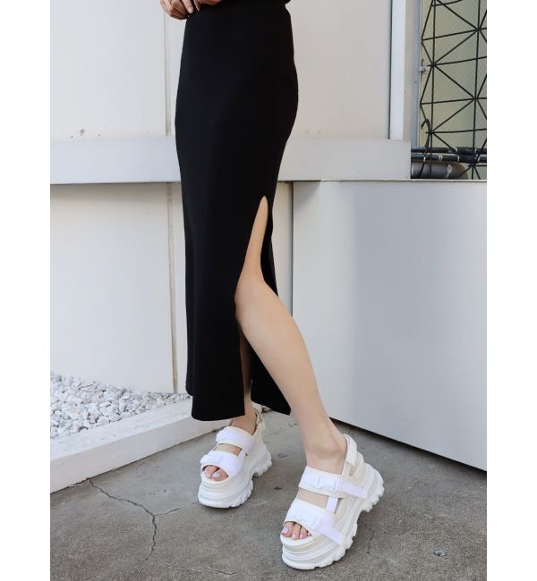 EVRIS「カッティングリブニットワンピース」|ワンピース|