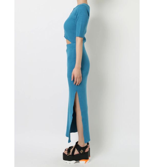 EVRIS「カッティングリブニットワンピース」|ワンピース|