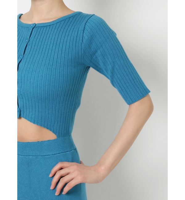 EVRIS「カッティングリブニットワンピース」|ワンピース|