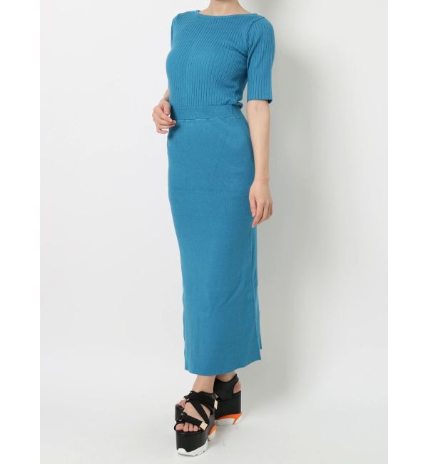 EVRIS「カッティングリブニットワンピース」|ワンピース|