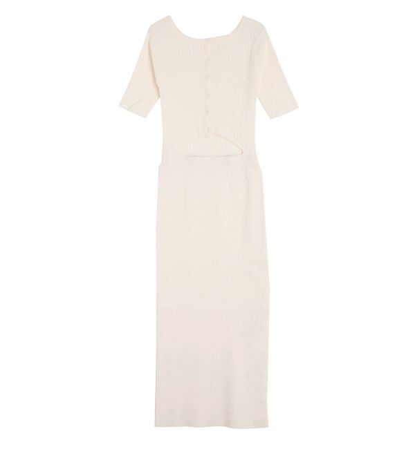 EVRIS「カッティングリブニットワンピース」|ワンピース|