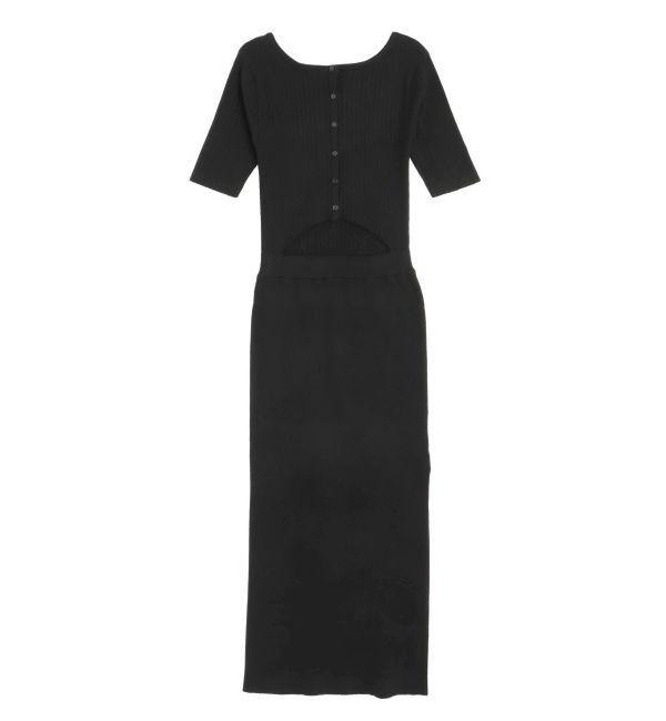 EVRIS「カッティングリブニットワンピース」|ワンピース|