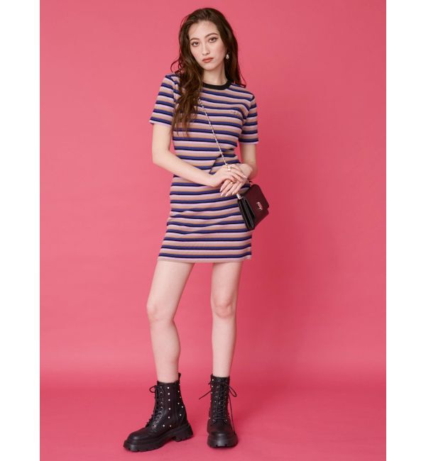 EVRIS「ビジューレースアップインソールワークブーツ」|ショートブーツ|