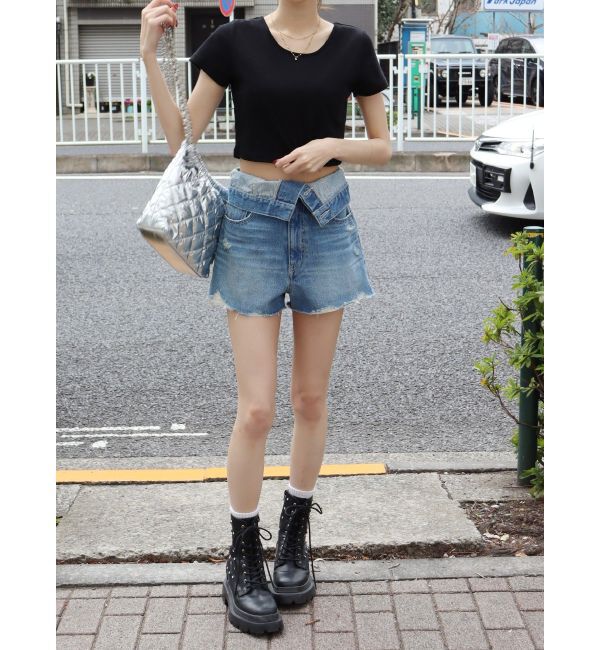 EVRIS「BASICシンプルショートTシャツ」|Tシャツ・カットソー|