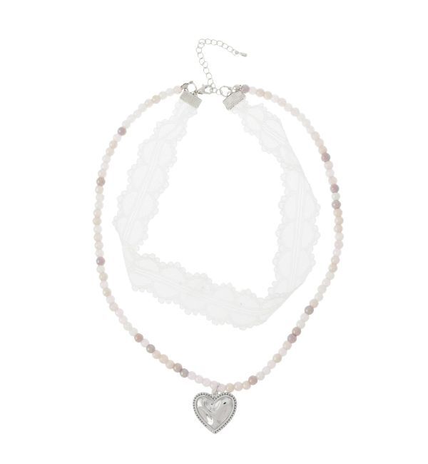 EVRIS「COLOR STONE LACE CHOKERネックレス」|ネックレス|