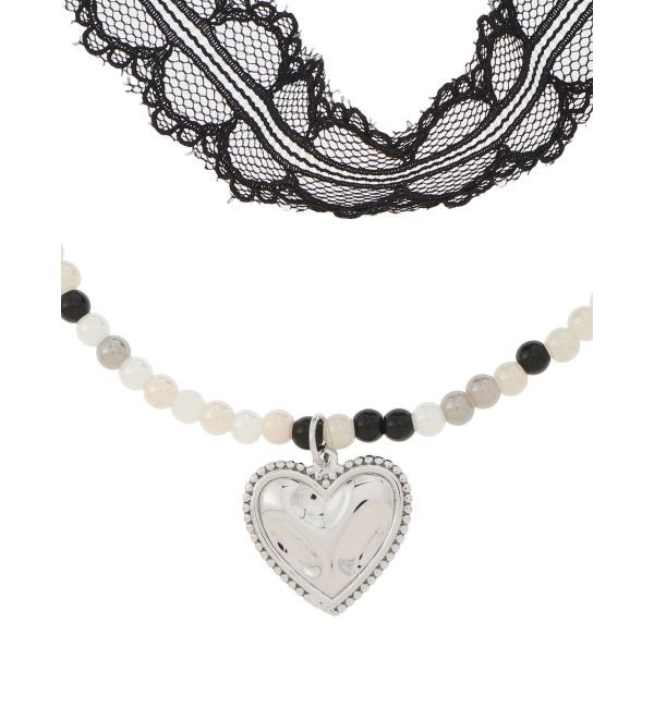 EVRIS「COLOR STONE LACE CHOKERネックレス」|ネックレス|