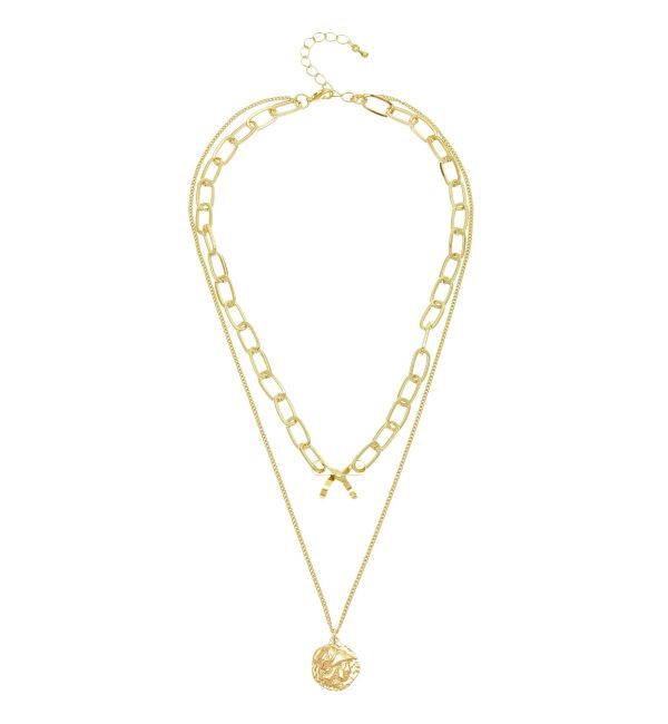 EVRIS「COIN MOTIF 2連ネックレス」|ネックレス|ゴールド