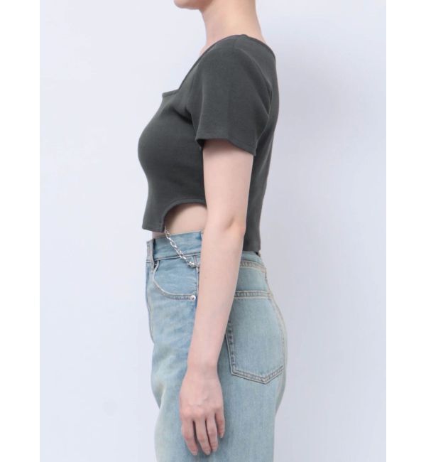 EVRIS「サイドチェーンショートトップス」|Tシャツ・カットソー|