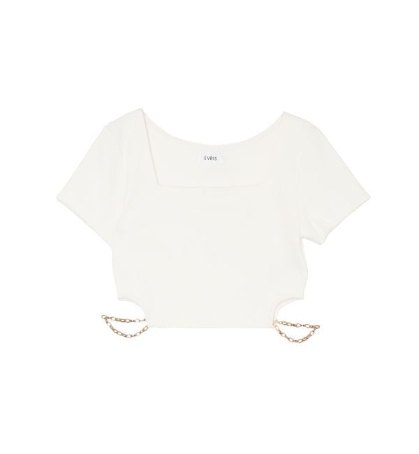 EVRIS「サイドチェーンショートトップス」|Tシャツ・カットソー|
