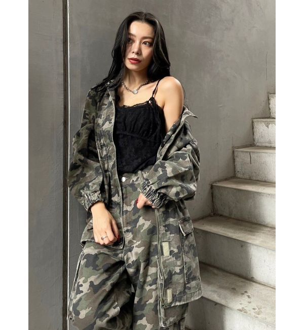 EVRIS「ミリタリーデザインルーズブルゾン【セットアップ着用可能】」|ブルゾン・スタジャン|