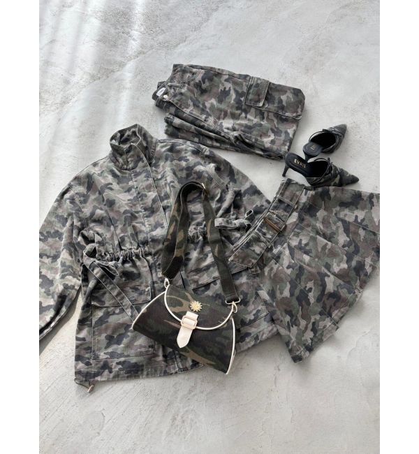 EVRIS「ミリタリーデザインルーズブルゾン【セットアップ着用可能】」|ブルゾン・スタジャン|